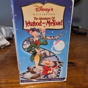 Disney's Ichabod and Mr. Toad VHS - Blue and Red Cover